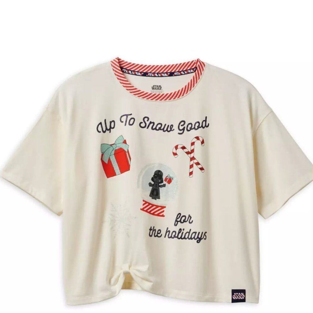Lucas Star Wars Disney women’s Shirt Christmas Xmas size Medium holidays